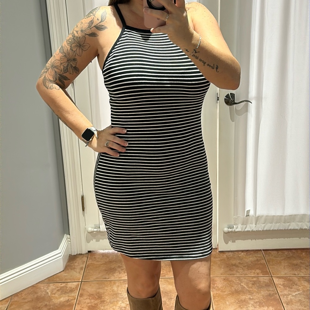 High neck dress
